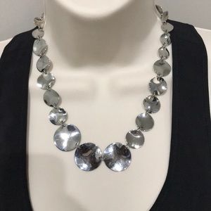 Stainless Steel Circular Disc Necklace